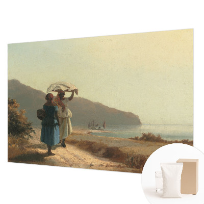 Tiskana fototapeta flis s motivom sprehoda ob morju
