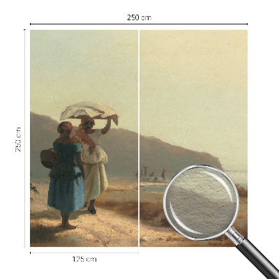 Tiskana fototapeta flis s motivom sprehoda ob morju