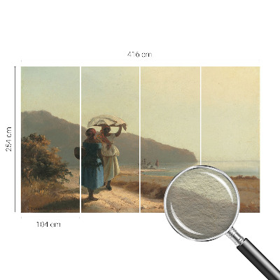 Tiskana fototapeta flis Sprehod ob morju