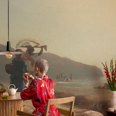 Tiskana fototapeta flis Sprehod ob morju