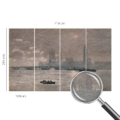Fototapeta po meri z nočno panoramo po meri