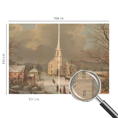 Fototapeta za dnevno sobo Zimska pokrajina