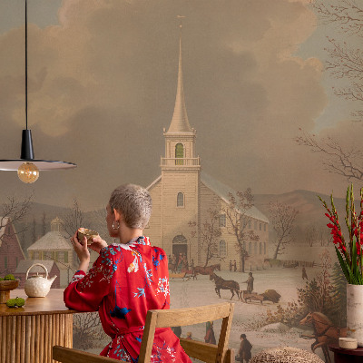 Fototapeta za dnevno sobo Zimska pokrajina