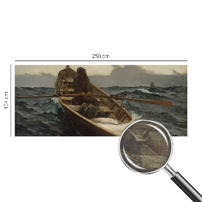 Fototapeta za spalnico z motivom ribiča na morju