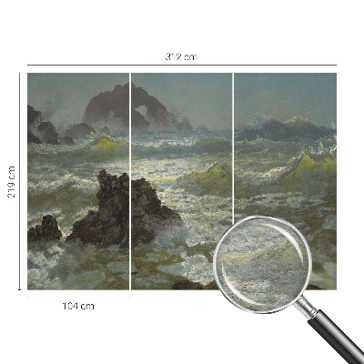 Flis fototapeta za otroško sobo Razburkano morje