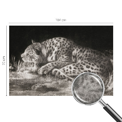 Foto tapeta z motivom leoparda, ki počiva