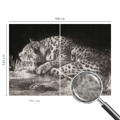 Foto tapeta z motivom leoparda, ki počiva