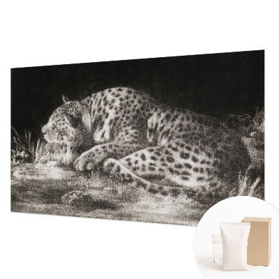 Foto tapeta z motivom leoparda, ki počiva
