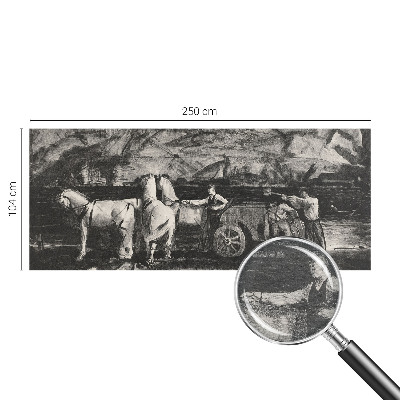Netkana fototapeta s prikazom vaškega prizora