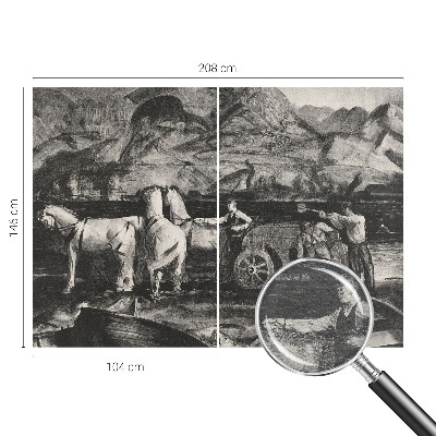 Netkana fototapeta Vaški prizor