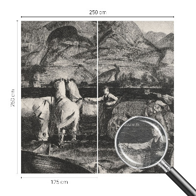 Netkana fototapeta Vaški prizor