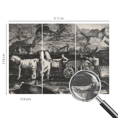 Netkana fototapeta Vaški prizor