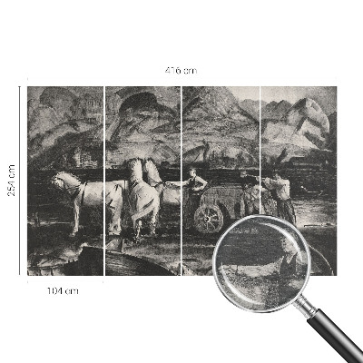 Netkana fototapeta Vaški prizor