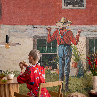 Fototapeta za dnevno sobo Vaški prizor