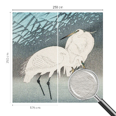 Stenska dekoracija fototapeta z motivom nežnih ptic