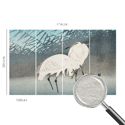 Stenska dekoracija fototapeta Nežne ptice