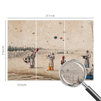 Foto tapeta Vzpenjajoči se zmaji