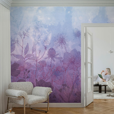 Netkana fototapeta z motivom pastelnih rož