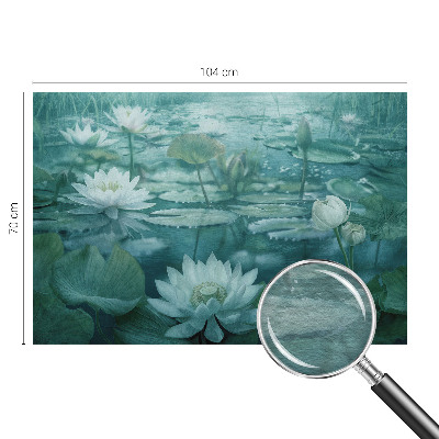 Stenska fototapeta flis Vodne rože