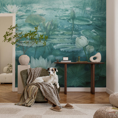 Stenska fototapeta flis Vodne rože