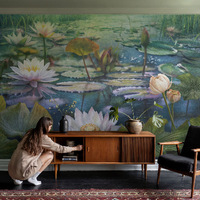 Fototapeta za steno Rože v ribniku