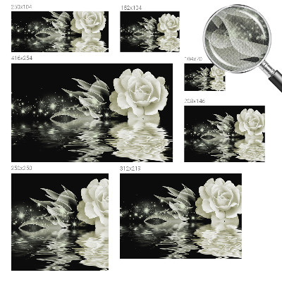 3D fototapeta s svetlečo vrtnico