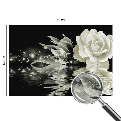3D fototapeta s svetlečo vrtnico