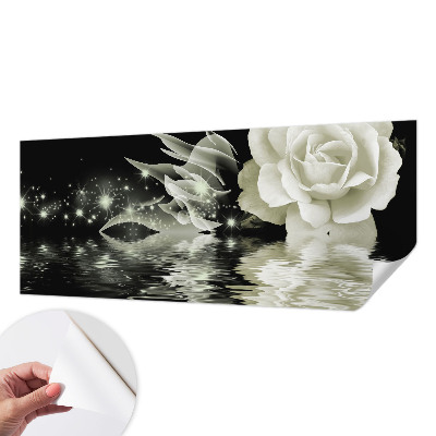 3D fototapeta s svetlečo vrtnico
