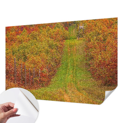 Samolepilna fototapeta za spalnico v jesenskih barvah