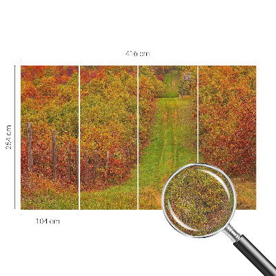 Samolepilna fototapeta za spalnico v jesenskih barvah