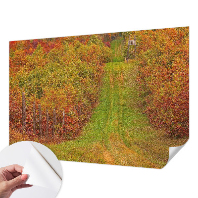 Samolepilna fototapeta za spalnico v jesenskih barvah