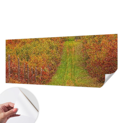 Samolepilna fototapeta za spalnico v jesenskih barvah