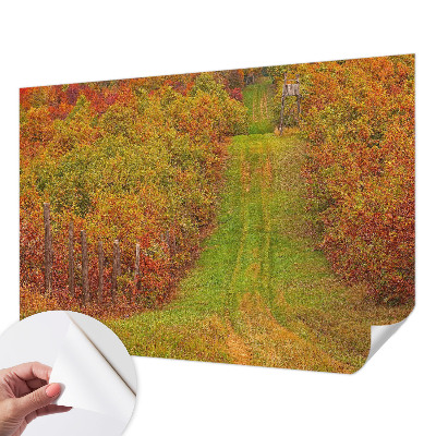Samolepilna fototapeta za spalnico v jesenskih barvah