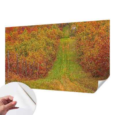 Samolepilna fototapeta za spalnico v jesenskih barvah
