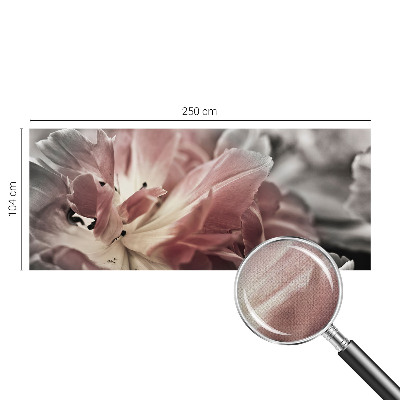 Fototapeta za otroško sobo v pastelnih barvah s cvetličnim motivom