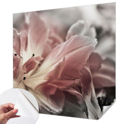 Fototapeta za otroško sobo v pastelnih barvah s cvetličnim motivom
