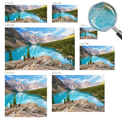 Samolepilna fototapeta za dnevno sobo Modro jezero