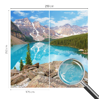 Samolepilna fototapeta za dnevno sobo Modro jezero