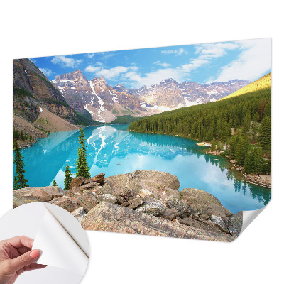 Samolepilna fototapeta za dnevno sobo Modro jezero