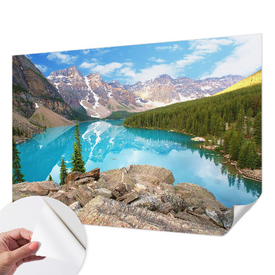 Samolepilna fototapeta za dnevno sobo Modro jezero