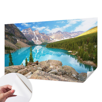 Samolepilna fototapeta za dnevno sobo Modro jezero