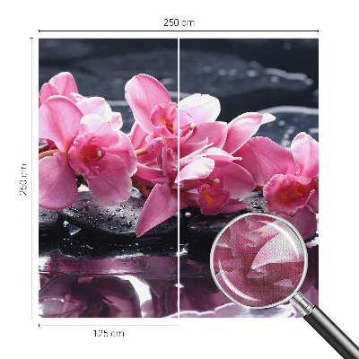 Samolepilna fototapeta za spalnico z motivom cvetlične elegance