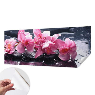 Samolepilna fototapeta za spalnico z motivom cvetlične elegance