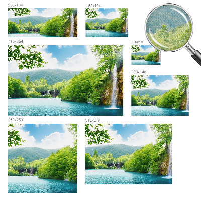 Otroška fototapeta z motivom naravnega slapa