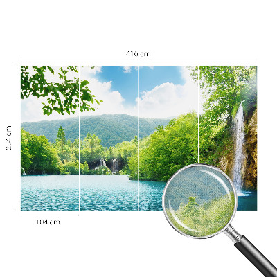Otroška fototapeta z motivom naravnega slapa