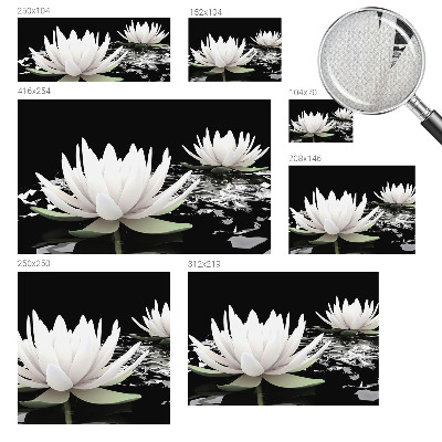 Fototapeta za otroško sobo z motivom vodnih rož
