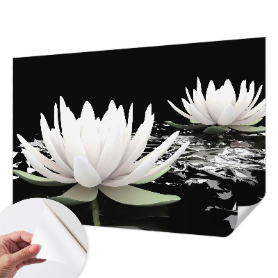 Fototapeta za otroško sobo z motivom vodnih rož