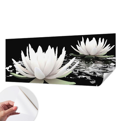Fototapeta za otroško sobo z motivom vodnih rož