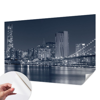 Samolepilna fototapeta za dnevno sobo Nočno mesto