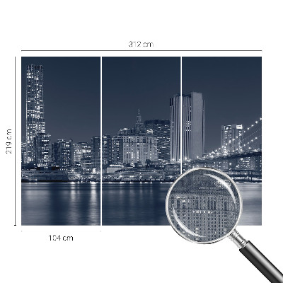 Samolepilna fototapeta za dnevno sobo Nočno mesto